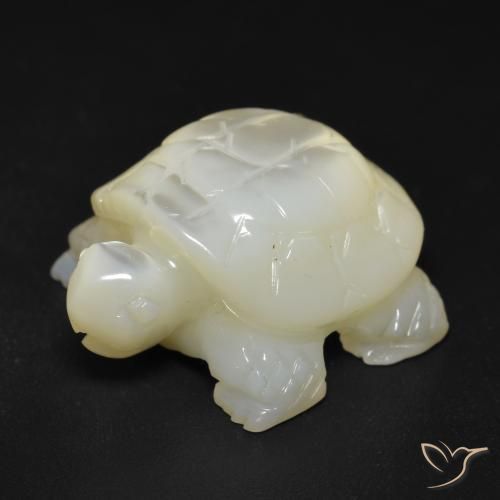 Madreperla Bianco naturale da 18.20 ct, Taglio a fantasia, Opaco