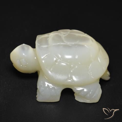 Madreperla Bianco naturale da 18.20 ct, Taglio a fantasia, Opaco