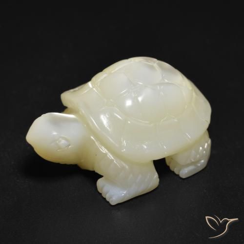 22.16ct Naturale bianco perla Madreperla, Taglio a fantasia, Opaco