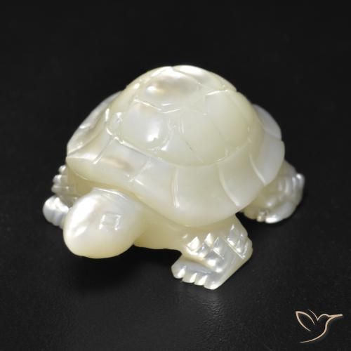 Madreperla bianco perla naturale da 17.57 ct, Taglio a fantasia, Opaco