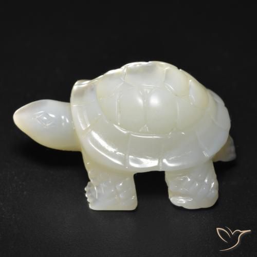 Madreperla bianco perla naturale da 17.57 ct, Taglio a fantasia, Opaco