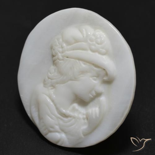 Madreperla bianco perla naturale da 12.15 ct, Rotondo, Opaco