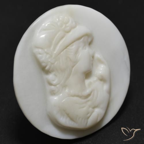 Madreperla bianco perla naturale da 14.15 ct, Rotondo, Opaco