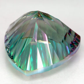 Quarzo mistico naturale multicolore da 26,73 ct, trillion, IF