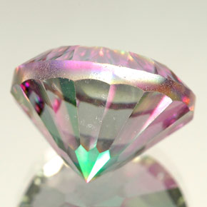 Quarzo mistico Arcobaleno superiore naturale da 12.83 ct, Taglio rotondo, IF