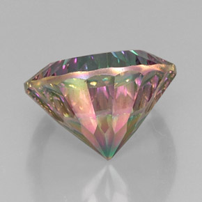 Quarzo mistico naturale multicolore da 13,32 ct, taglio rotondo, VVS