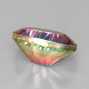 Quarzo mistico naturale multicolore da 13,17 ct, taglio ovale, VVS