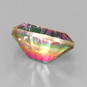 Quarzo mistico naturale multicolore da 13,61 ct, taglio ovale, VVS