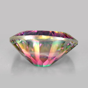 Quarzo mistico naturale multicolore da 11,87 ct, taglio ovale, VVS