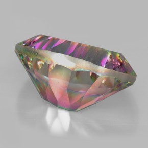 Quarzo mistico naturale multicolore da 13,29 ct, taglio ovale, VVS