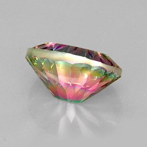 Quarzo mistico naturale multicolore da 13,61 ct, taglio ovale, VVS
