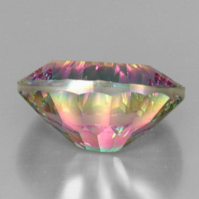 Quarzo mistico naturale multicolore da 12,71 ct, taglio ovale, VVS