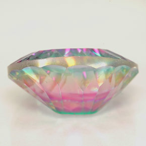 Quarzo mistico naturale multicolore da 12,22 ct, taglio ovale, VVS