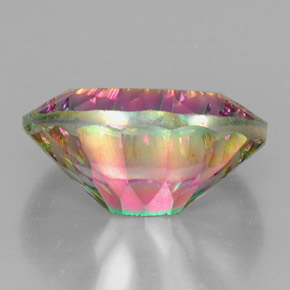 Quarzo mistico naturale multicolore da 12,17 ct, taglio ovale, VVS