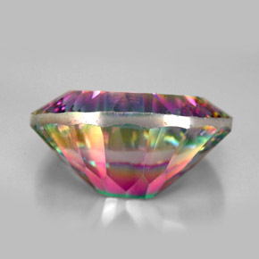 Quarzo mistico naturale multicolore da 12,73 ct, taglio ovale, VVS