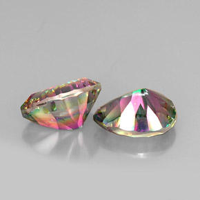 Gemme di Quarzo mistico Arcobaleno superiore naturale da  ct, Forma a pera, VVS