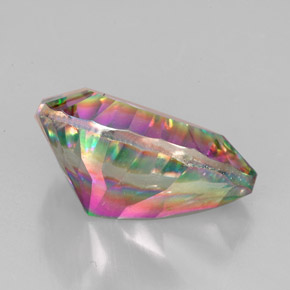 Quarzo mistico naturale multicolore da 5,18 ct, taglio a pera, VVS-VS