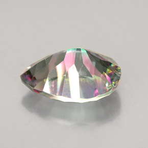 Quarzo mistico Arcobaleno superiore naturale da 4.79 ct, Forma a pera, VVS-VS