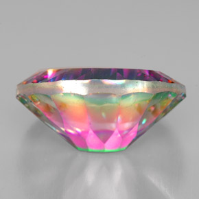 Quarzo mistico Arcobaleno superiore naturale da 11.03 ct, Taglio ovale, VVS-VS