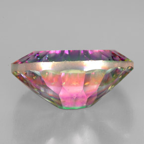 Quarzo mistico naturale multicolore da 11,57 ct, taglio ovale, VVS-VS