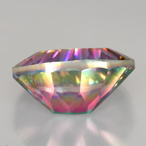 Quarzo mistico naturale multicolore da 11,90 ct, taglio ovale, VVS-VS