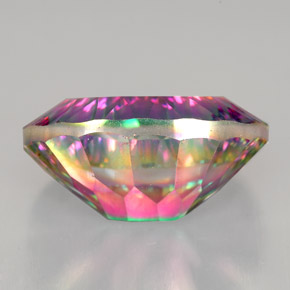 Quarzo mistico naturale multicolore da 12,28 ct, taglio ovale, VVS-VS