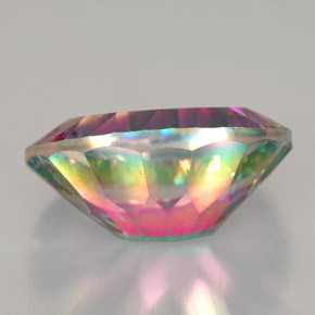 Quarzo mistico Arcobaleno superiore naturale da 11.34 ct, Taglio ovale, VVS-VS