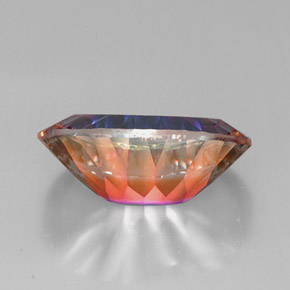 Quarzo mistico naturale multicolore da 14,22 ct, taglio ovale, VVS