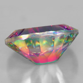 Quarzo mistico Arcobaleno superiore naturale da 11.77 ct, Taglio ovale, VVS-VS