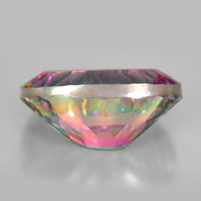Quarzo mistico naturale multicolore da 11,70 ct, taglio ovale, VVS-VS