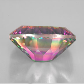 Quarzo mistico naturale multicolore da 9,29 ct, taglio ovale, VVS-VS