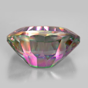 Quarzo mistico naturale multicolore da 12,45 ct, taglio ovale, VVS-VS