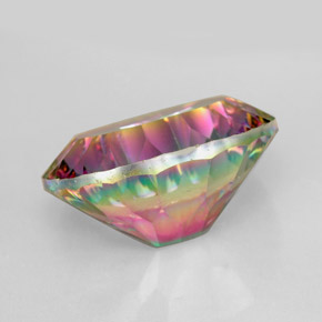 Quarzo mistico naturale multicolore da 9,34 ct, taglio ovale, VVS-VS