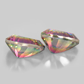 Gemme di Quarzo mistico Arcobaleno superiore naturale da  ct, Forma a pera, VVS