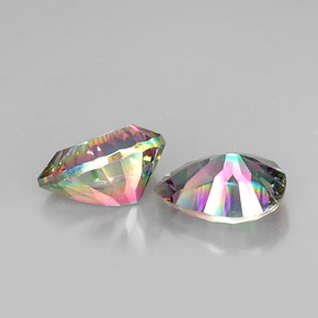 Gemme di Quarzo mistico Arcobaleno superiore naturale da  ct, Forma a pera, VVS