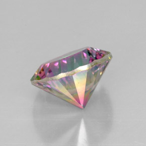 Quarzo mistico naturale multicolore da 2,39 ct, taglio rotondo, VVS-VS