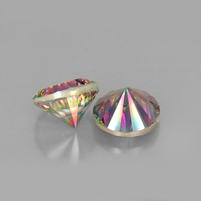 Gemme di Quarzo mistico Arcobaleno superiore naturale da  ct, Taglio rotondo, VVS-VS