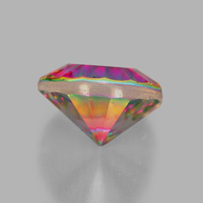 Quarzo mistico Arcobaleno superiore naturale da 2.42 ct, Taglio rotondo, VVS-VS