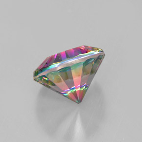 Quarzo mistico naturale multicolore da 2,41 ct, taglio rotondo, VVS-VS