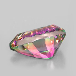 Quarzo mistico naturale multicolore da 5,40 ct, taglio a pera, VVS-VS