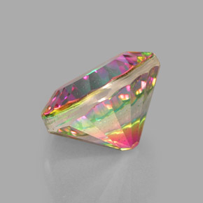 Quarzo mistico Arcobaleno superiore naturale da 2.61 ct, Taglio rotondo, VS