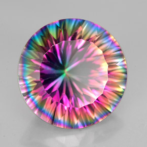 Quarzo mistico Arcobaleno superiore naturale da 8.35 ct, Taglio rotondo, VVS