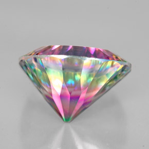 Quarzo mistico Arcobaleno superiore naturale da 8.35 ct, Taglio rotondo, VVS