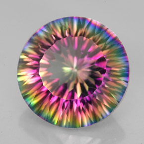 Quarzo mistico Arcobaleno superiore naturale da 8.82 ct, Taglio rotondo, VVS