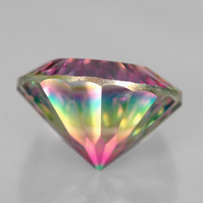 Quarzo mistico Arcobaleno superiore naturale da 8.82 ct, Taglio rotondo, VVS