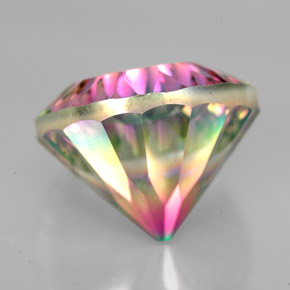 Quarzo mistico naturale multicolore da 10,59 ct, taglio rotondo, VVS