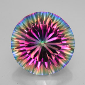 Quarzo mistico Arcobaleno superiore naturale da 9.29 ct, Taglio rotondo, VVS