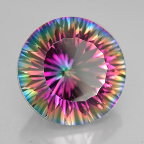 Quarzo mistico Arcobaleno superiore naturale da 9.29 ct, Taglio rotondo, VVS