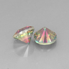 Gemme di Quarzo mistico Arcobaleno superiore naturale da  ct, Taglio rotondo, VVS-VS