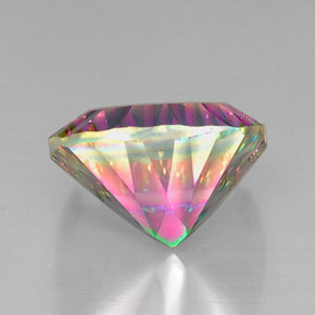 Quarzo mistico naturale multicolore da 28,01 ct, taglio a cuscino, VVS-VS